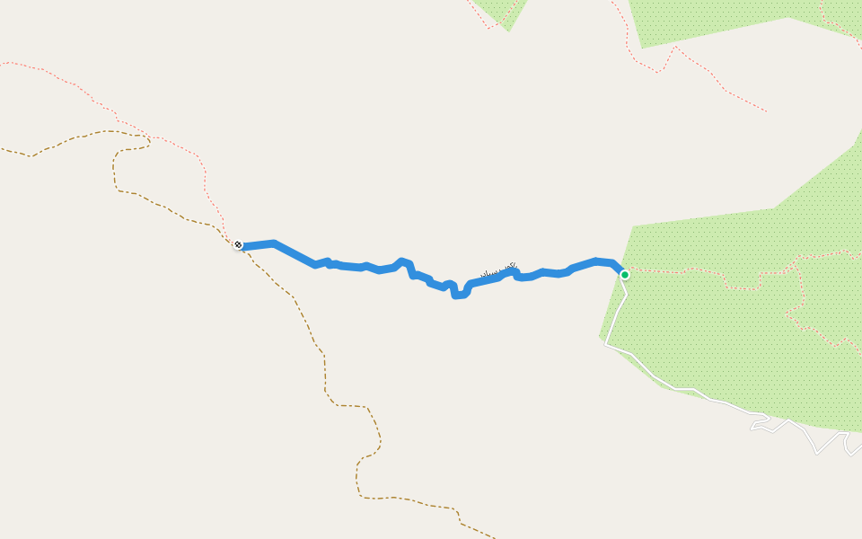 پاکوب سیادر walking route map in Kalvan