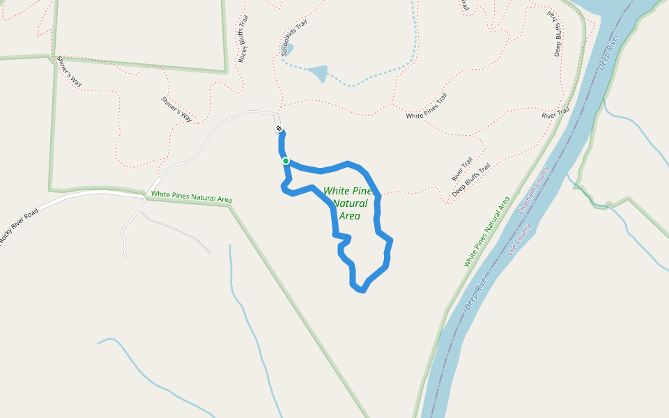 Gilbert Yager Trail walking route map in Sanford