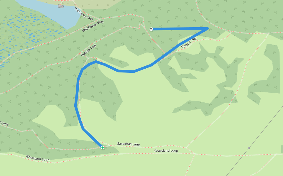 Bluebird Way walking route map in Benton Harbor