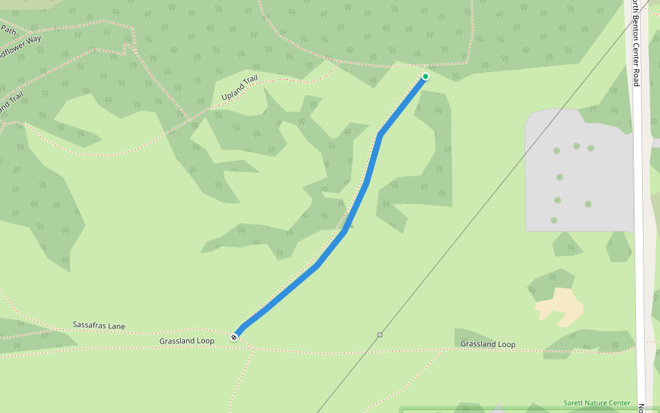 Red Fox Run walking route map in Benton Harbor