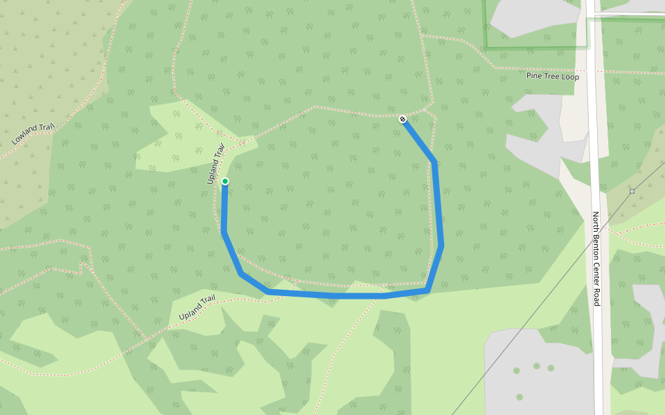 Strawberry Lane walking route map in Benton Harbor