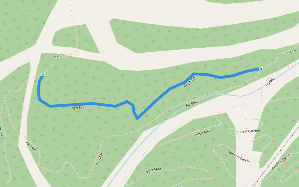 Eagle Eye walking route map in Welch