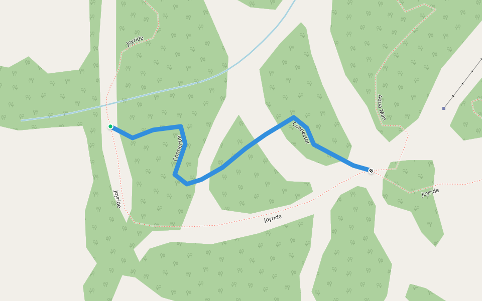 Connector walking route map in Welch