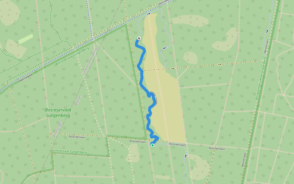 Harry Slinger walking route map in Elst