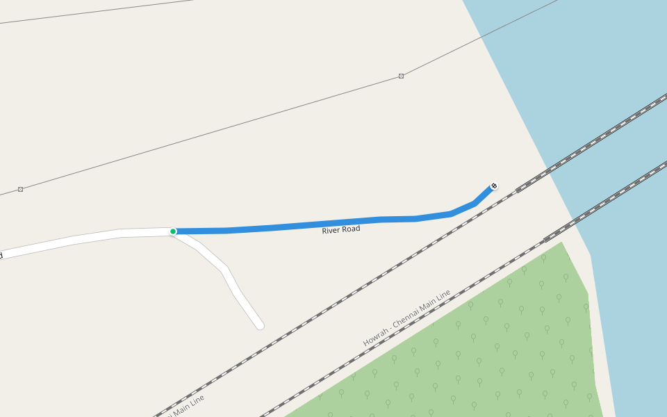 River Road walking route map in Ganjam