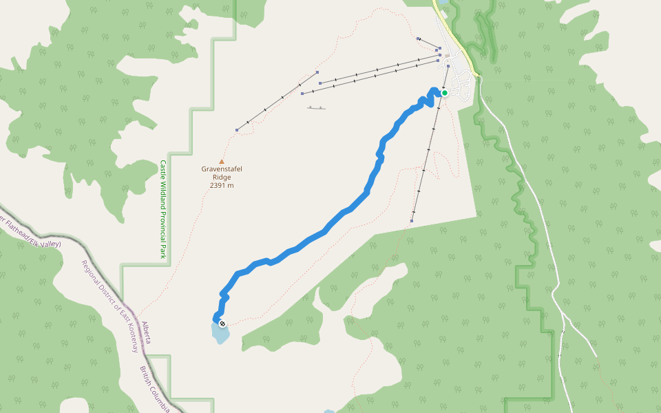 Haig Lake North Trail walking route map in Bellevue