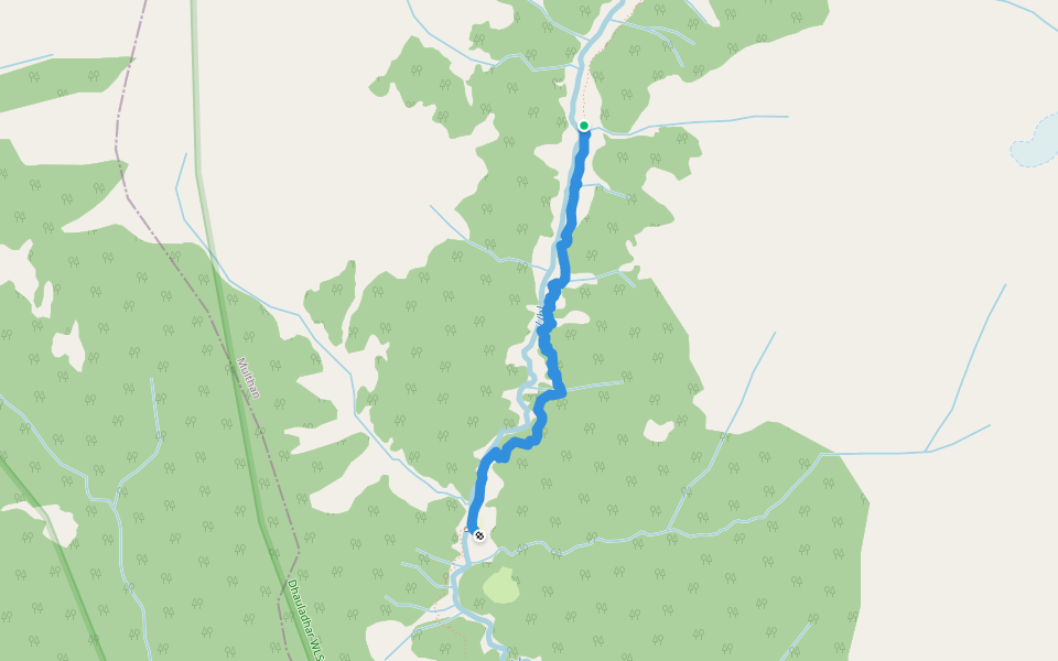 Plachek Jhodi Trail walking route map in Chakban Panahartu