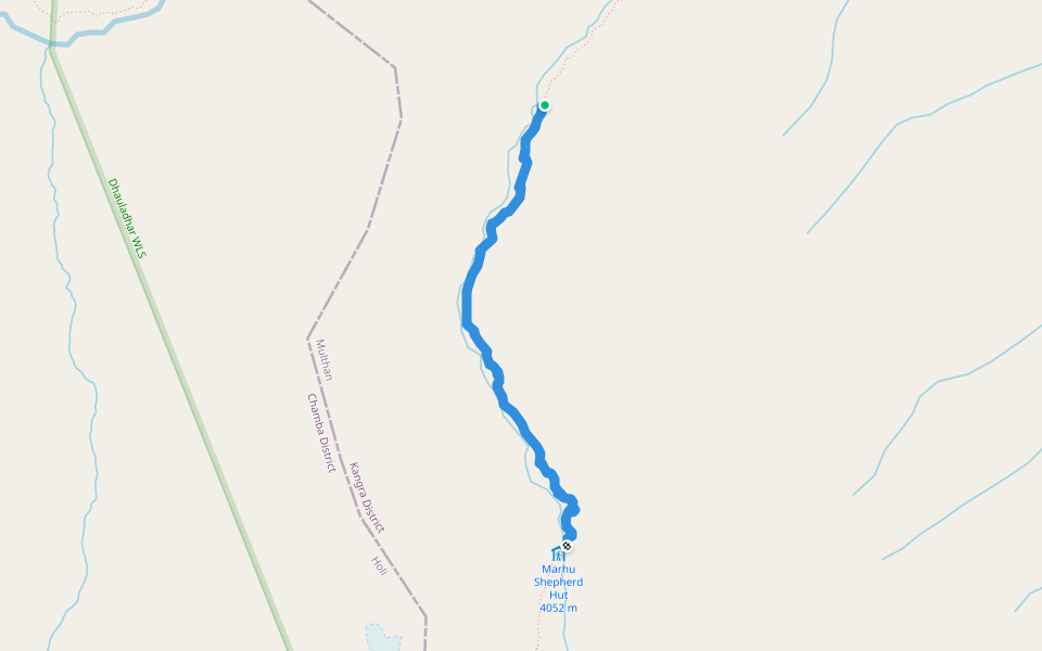Marhu Udg Trail walking route map in Chakban Palah Chak