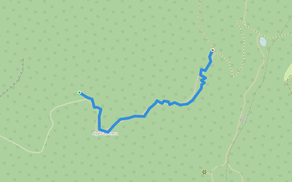 Varallo - Civiasco walking route map in Varallo
