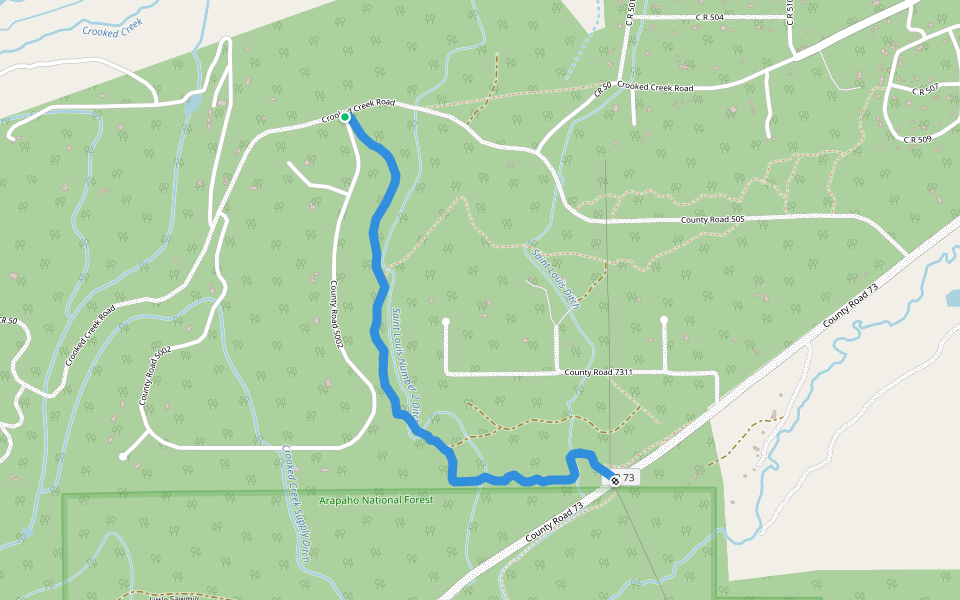 Northwest Passage Trail walking route map in Fraser