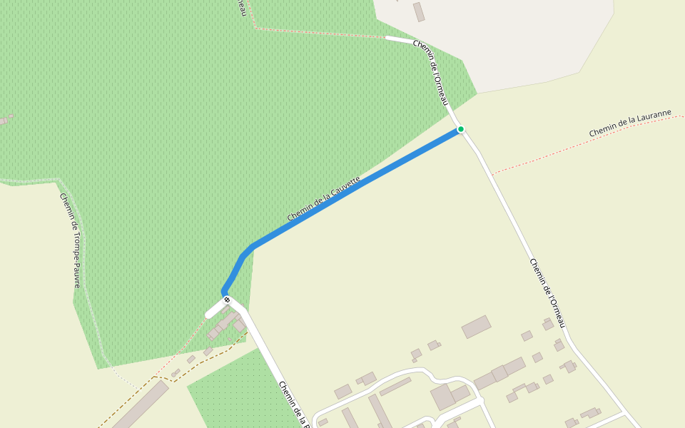 Chemin de la Cauvette walking route map in Berre-l'Étang