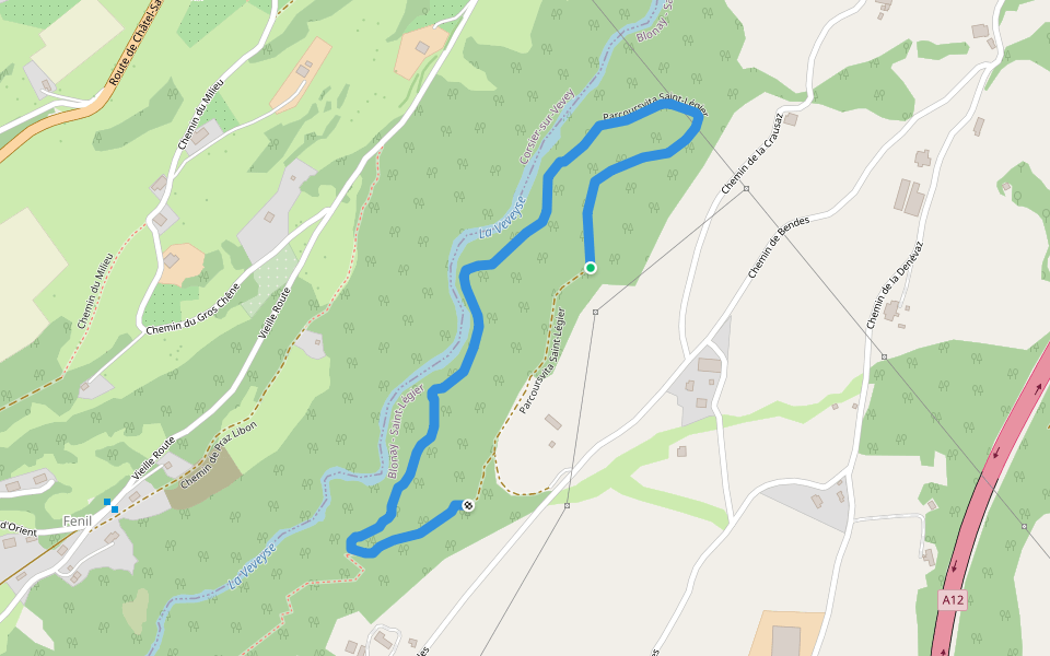 Parcoursvita Saint-Légier walking route map in Blonay - Saint-Légier