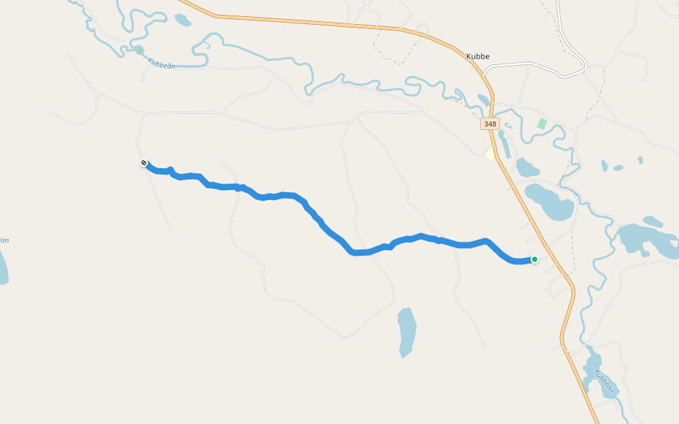 Sörfjällvägen walking route map in Norrflärke