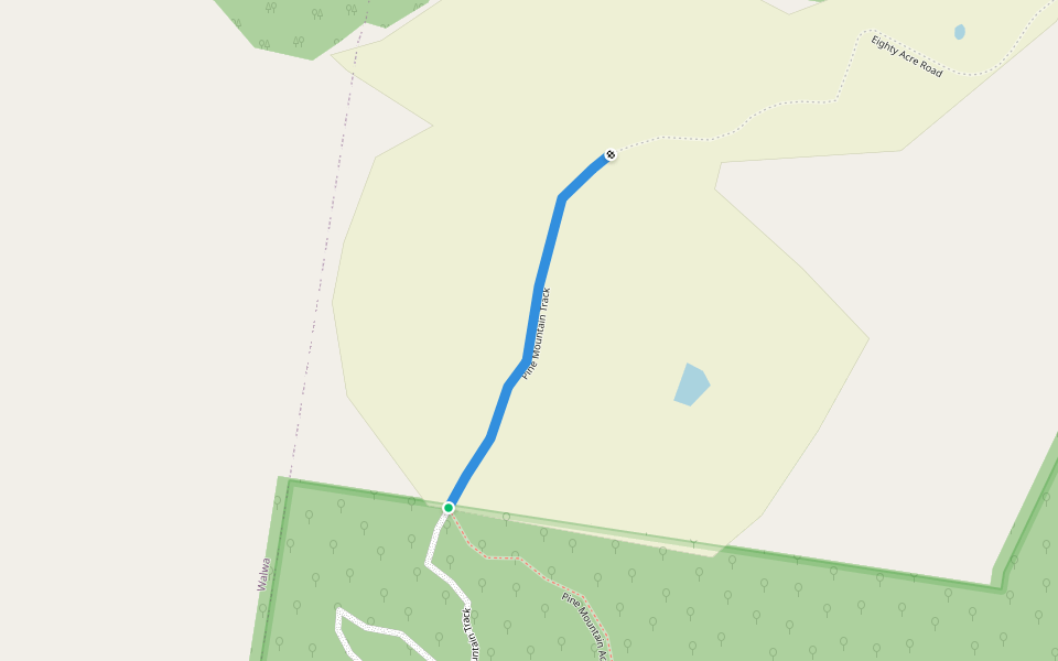 Pine Mountain Track walking route map in Pine Mountain