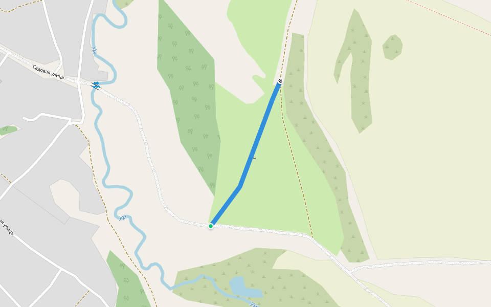 s walking route map in Barabinka