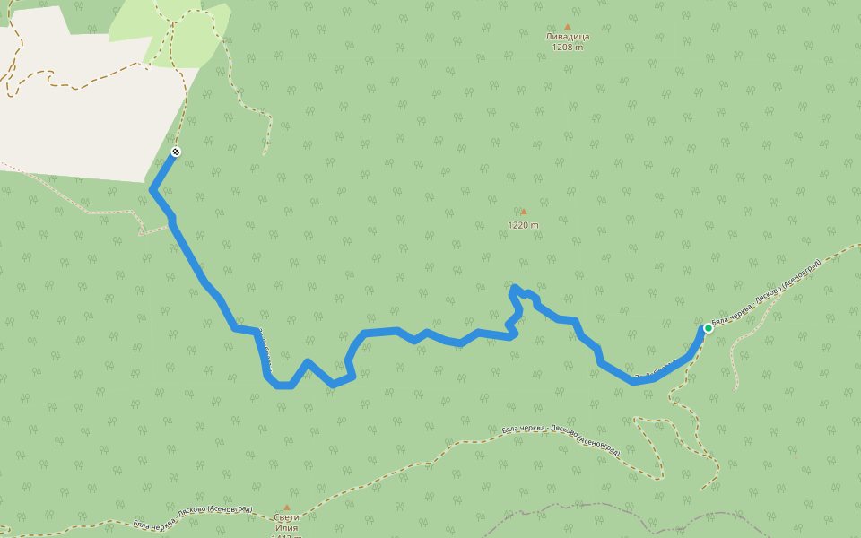 За Добралък walking route map in Dobralak