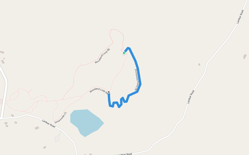 Enchanted Forest (9) walking route map in Stony Creek