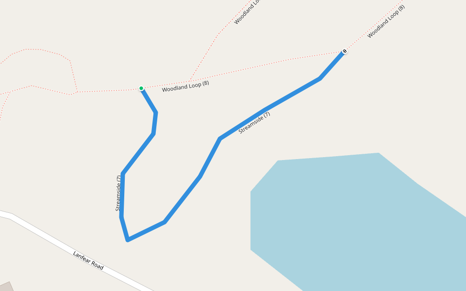 Streamside (7) walking route map in Stony Creek
