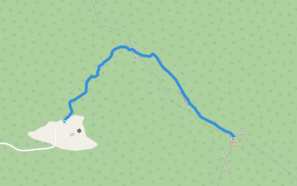 문수산 등산로 walking route map in Bonghwa-gun