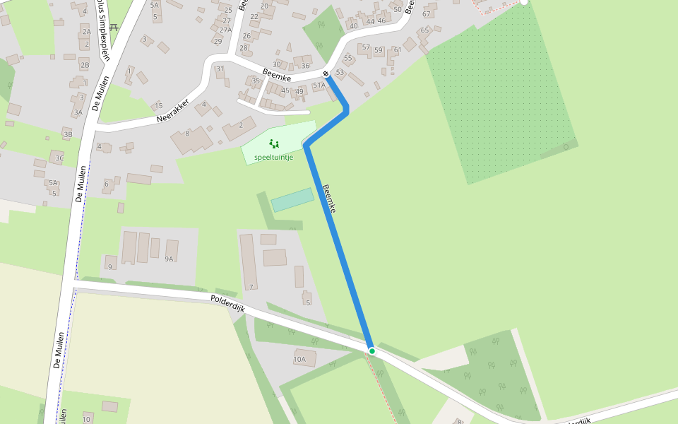 Beemke walking route map in Netersel