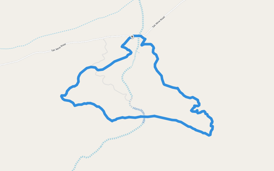Terrapinna Tors trail walking route map in Moolawatana