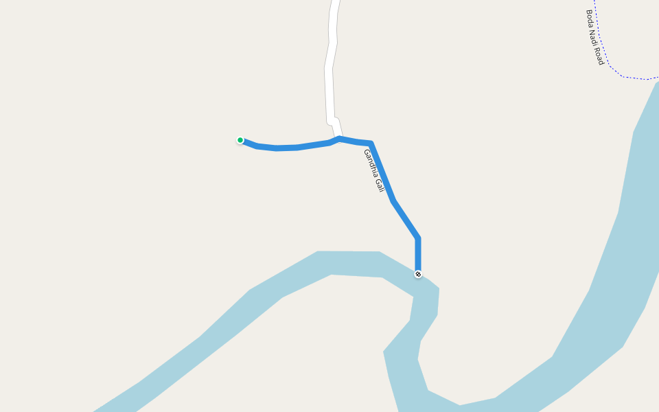 Gandhia Gali walking route map in Jagannathprasad