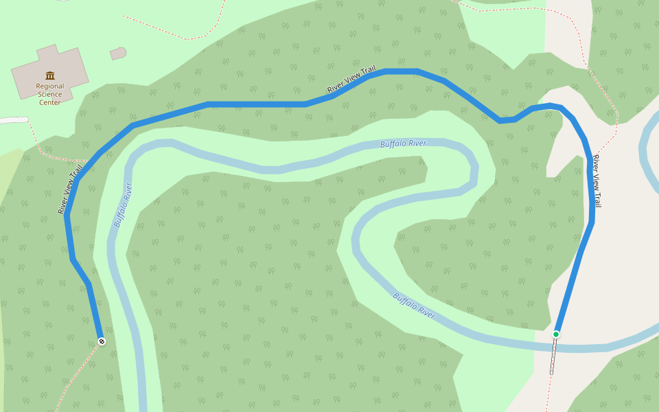 River View Trail walking route map in Glyndon
