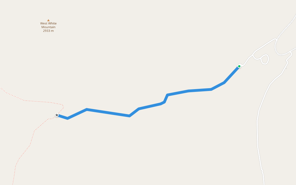 Bear Canyon Trail walking route map in Mackay