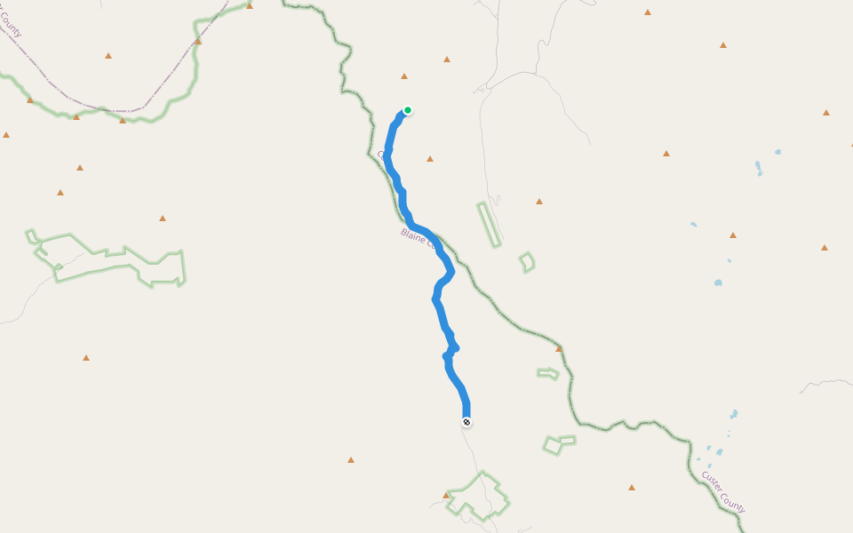 Copper Creek Trail walking route map in Mackay
