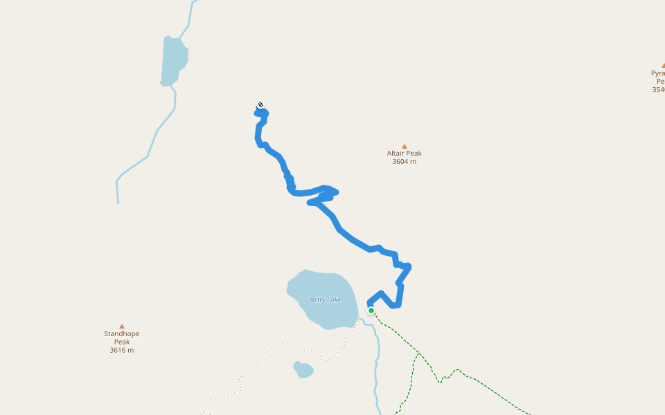 Fall Creek Trail (#045) walking route map in Mackay