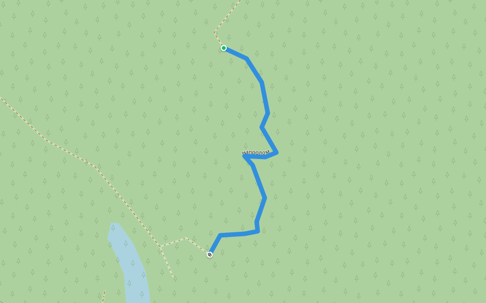 напролом walking route map in Staryi Iskitim