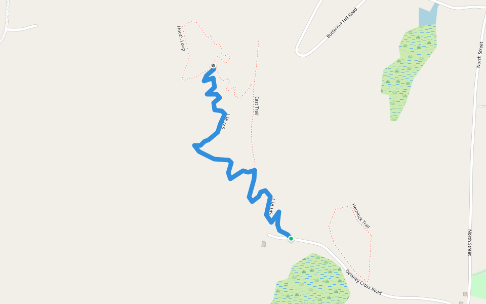SVT Rt 1 walking route map in Wells