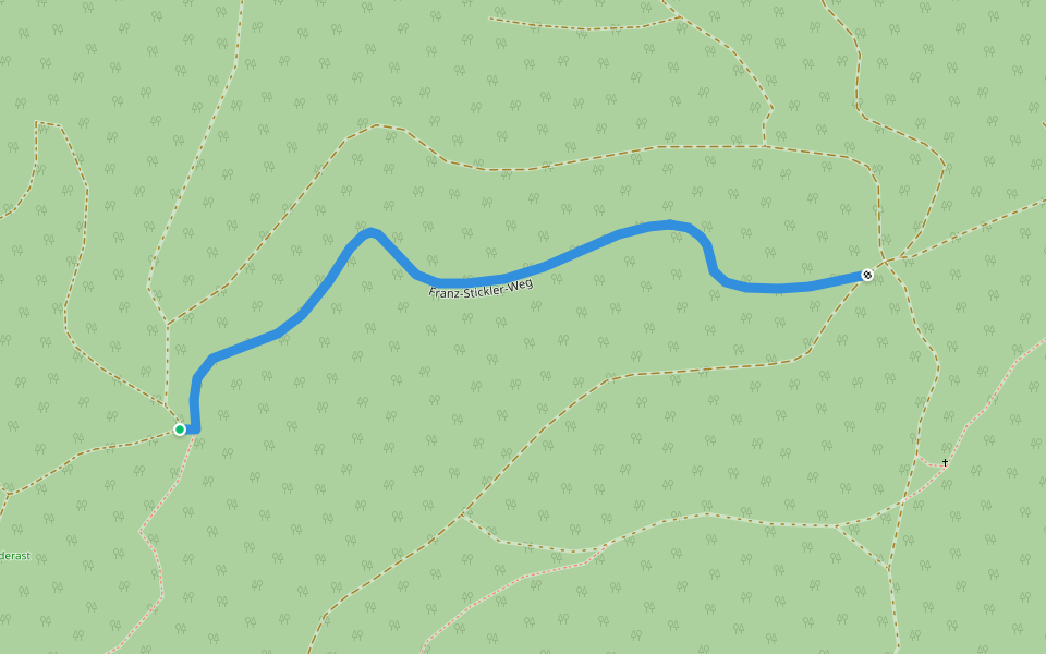 Franz-Stickler-Weg walking route map in Pernitz