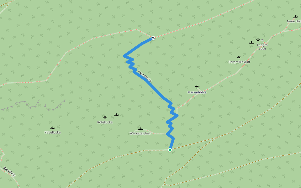 Wandsteig walking route map in Ternitz