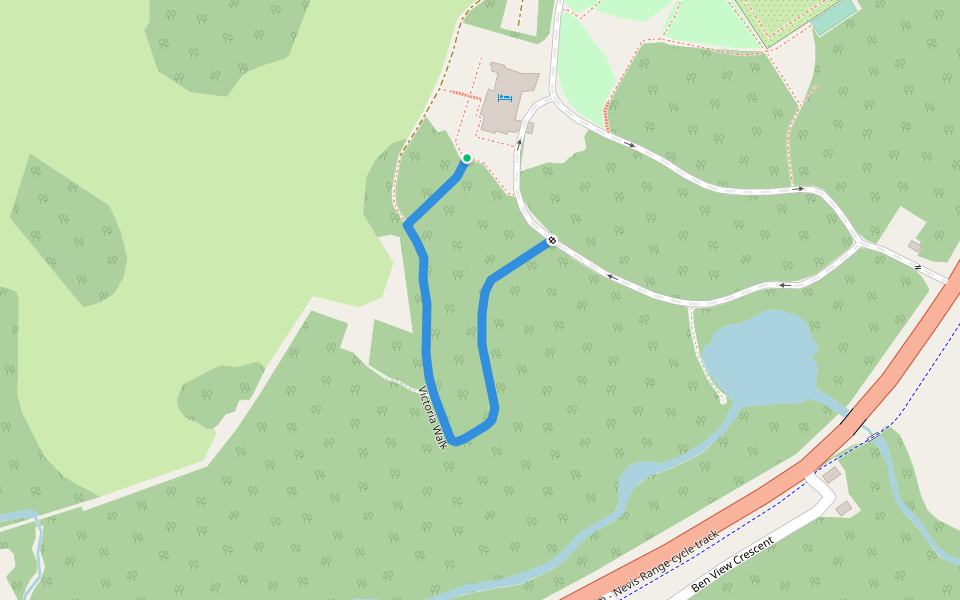 Victoria Walk walking route map in Torlundy