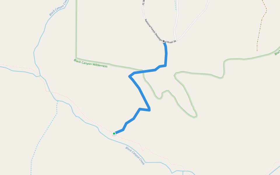 Coffee Pot Trail #820B walking route map in Dayville