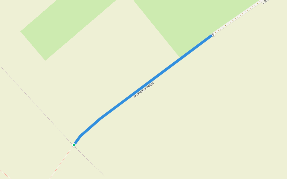 Schooierswegel walking route map in Oosterzele