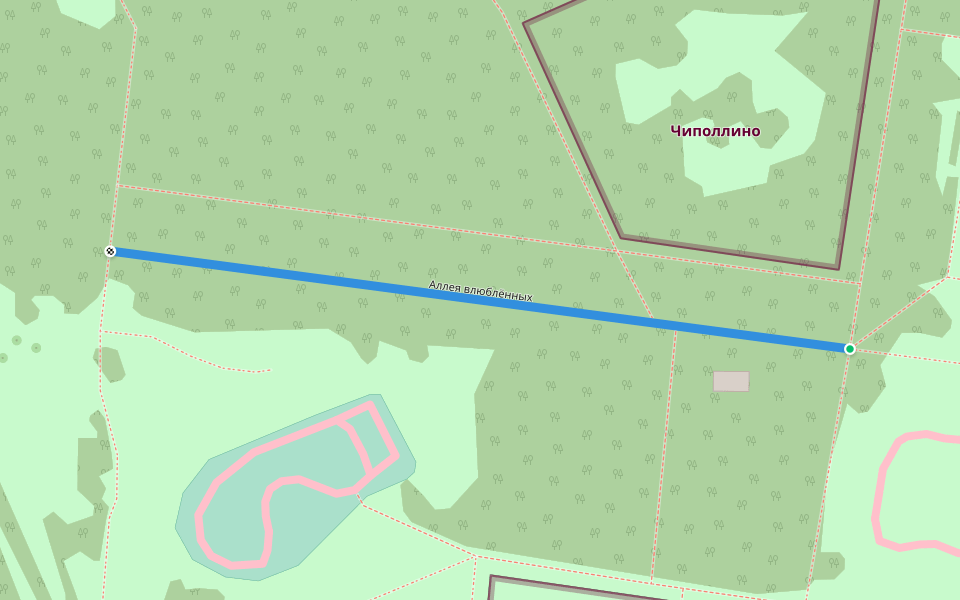 Аллея влюблённых