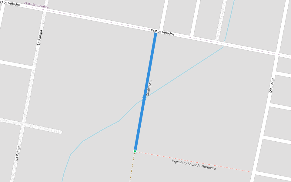 Gualeguay walking route map in Concordia
