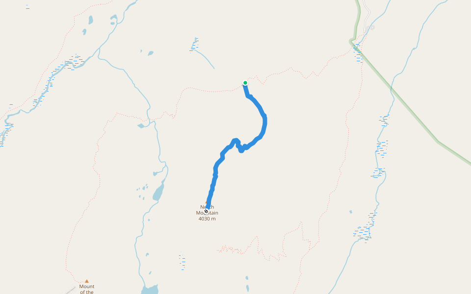 Notch Mountain trail walking route map in Minturn