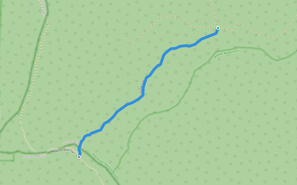 Pache Trail walking route map in Old Roach