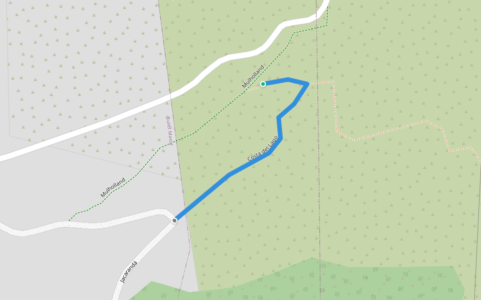 Costa del Lago walking route map in San Roque
