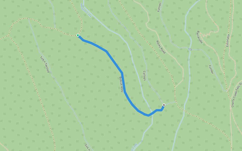 Bobcat Alley walking route map in Duvall