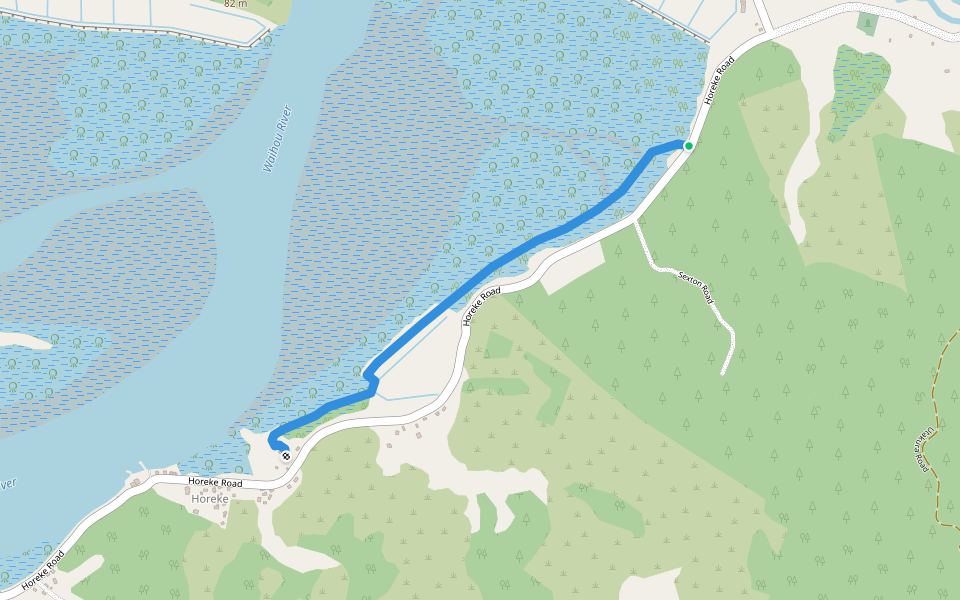 Horeke Mangrove Trail walking route map in Horeke