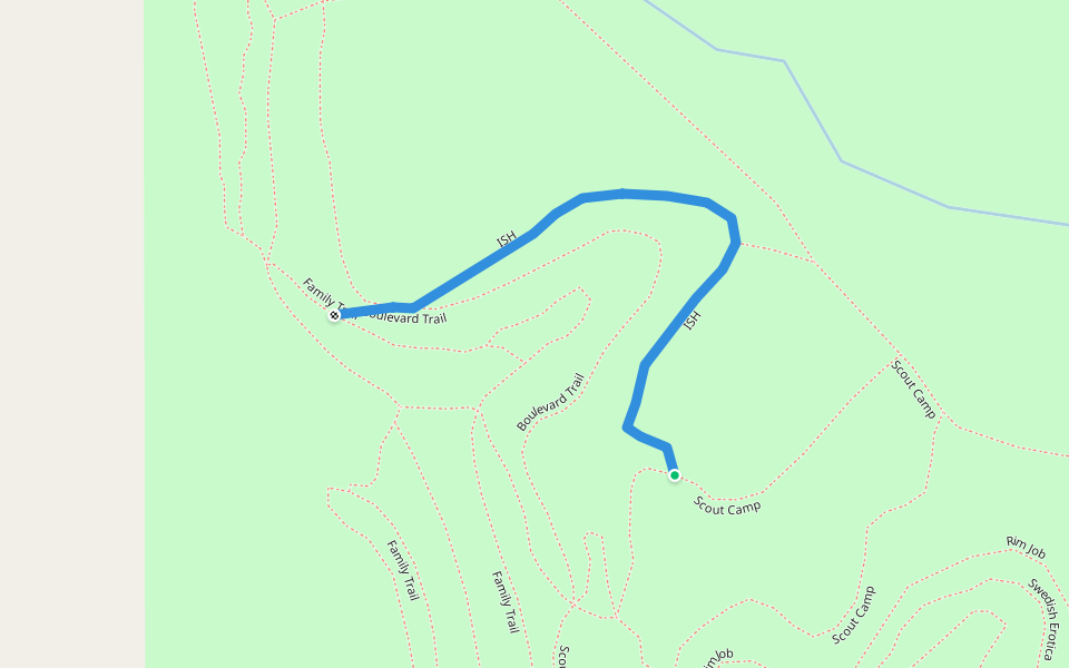 ISH walking route map in Buckner