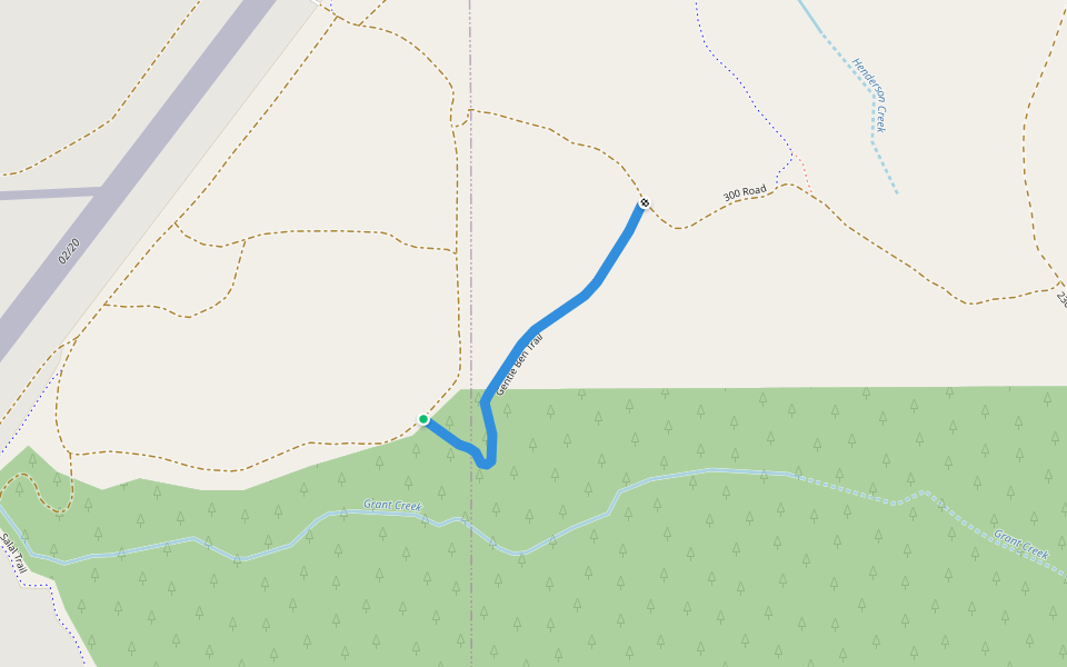 Gentle Ben Trail walking route map in Newport