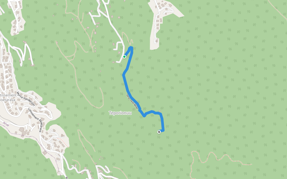 Serv. Tearapae walking route map in Arue