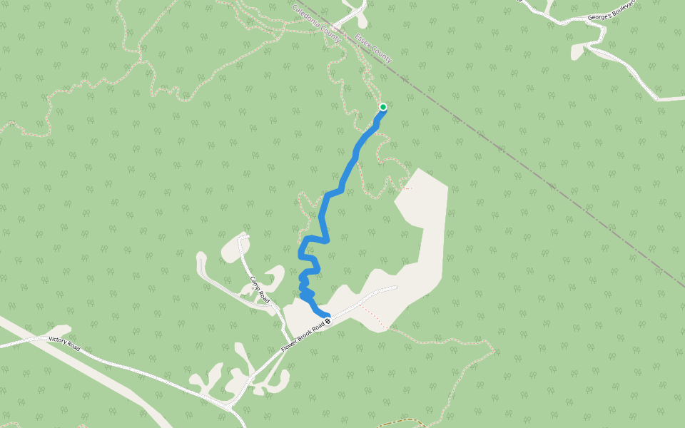 Swamp Donkey walking route map in East Haven