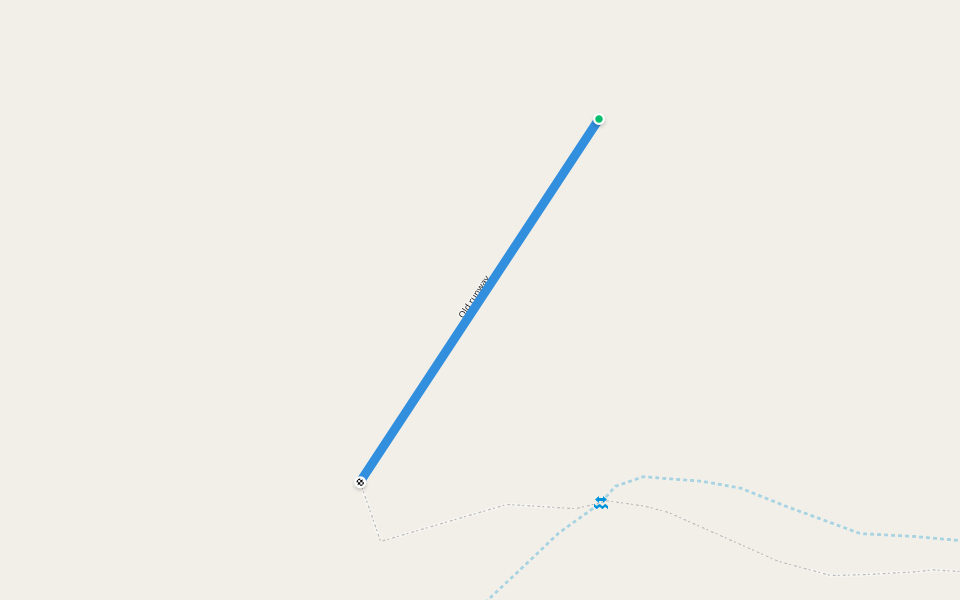 Old runway walking route map in Kumarina