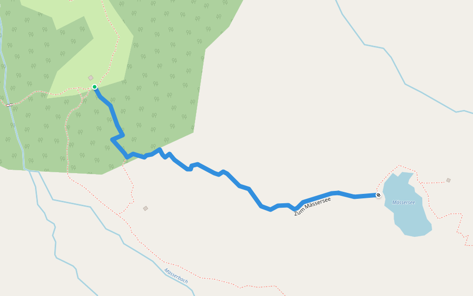 Zum Mässersee walking route map in Binn
